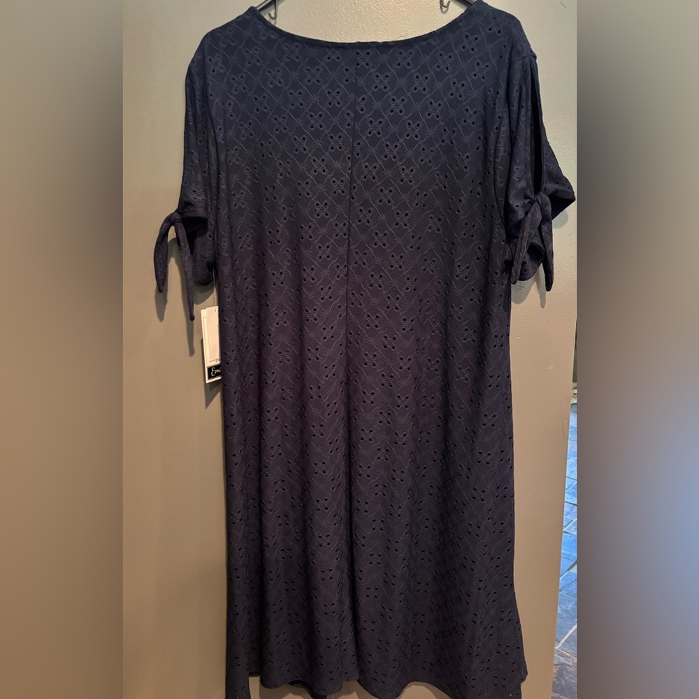 Elegant Navy Blue Women's dress xxl - Picture 2 of 5